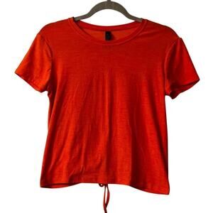 Kyodan Orange Athletic Short Sleeve Shirt with Cinched Back- Size Small